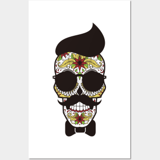 Flamboyant Sugar Skull Posters and Art